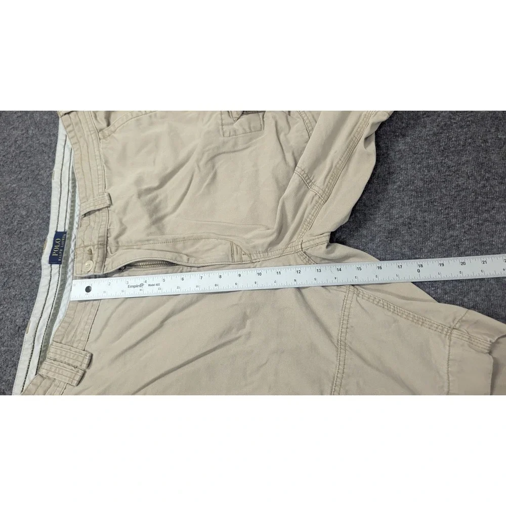 Polo Ralph Lauren Shorts Men's Khaki Tan 42 Cargo Chinos Old Money Dad Granola